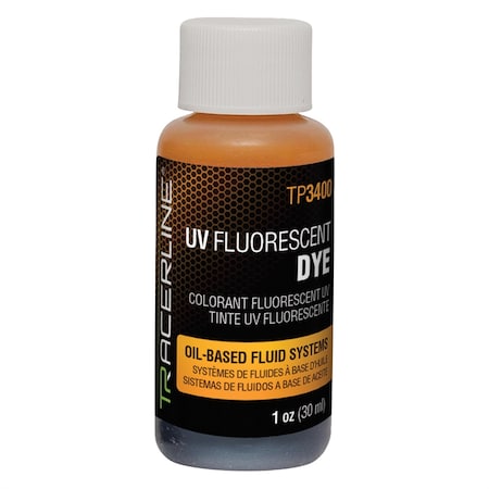 Spectronics/Tracer 1 Oz Bottles Of Fluid Dye For Oil-Base TP3400-1P6